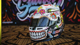 Casco especial de "Día de Muertos" de Daniel Suárez