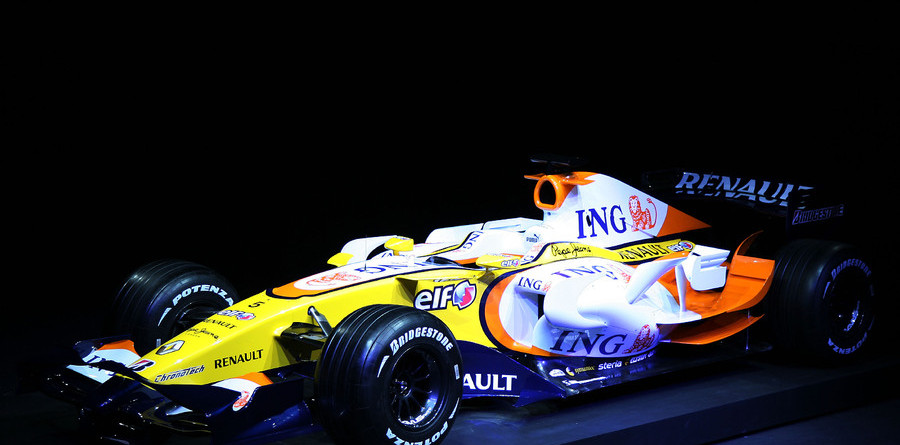 Renault shows off new R28 in Paris Renault shows off new R28 in Paris