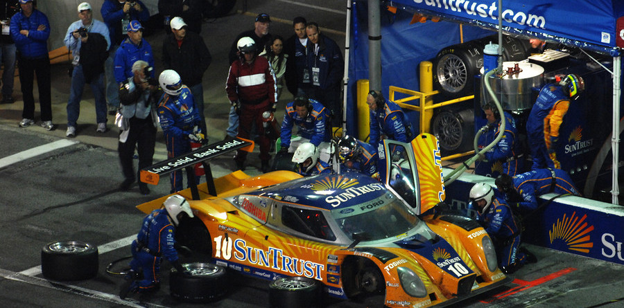 Lamy has SunTrust Racing in lead at halfway mark Lamy has SunTrust Racing in lead at halfway mark