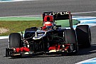 Grosjean on top in Jerez, Hamilton takes a ride into the barriers Grosjean on top in Jerez, Hamilton takes a ride into the barriers