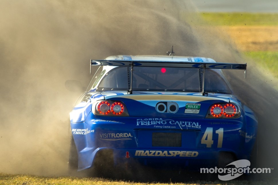 Spin for #41 Dempsey Racing Mazda RX-8: Joe Foster, Don Kitch Jr., Dan Rogers