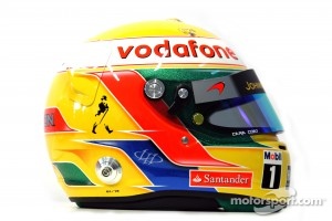 Lewis Hamilton, McLaren Mercedes helmet