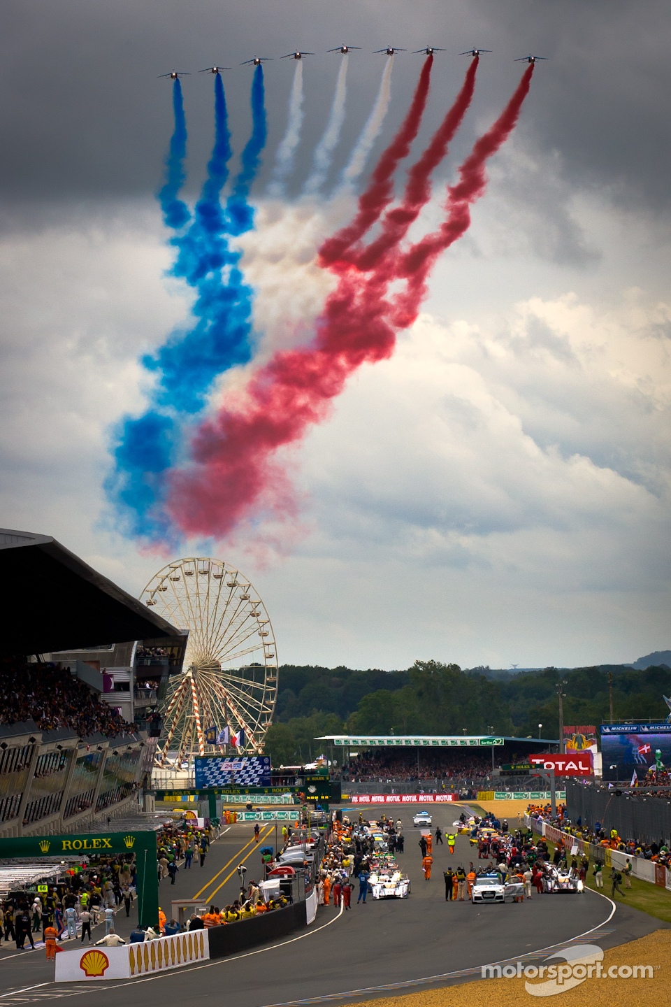 Flyover by Patrouille de France
