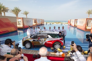 Abu Dhabi Citroën World Rally Team launch with Yves Matton, Mikko Hirvonen, Jarmo Lehtinen, Daniel Sordo, Carlos del Barrio and Sébastien Loeb