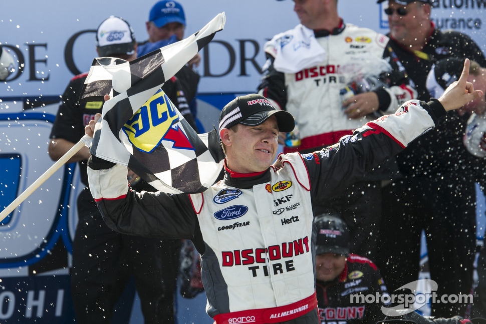 Race winner A.J. Allmendinger