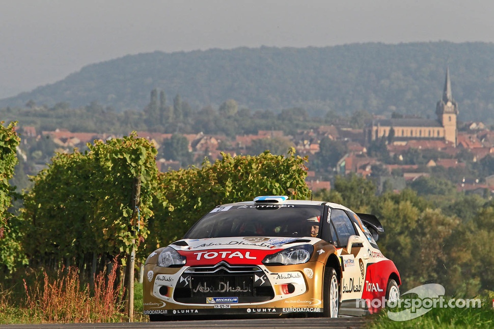 Mikko Hirvonen and Jarmo Lehtinen, Citroën DS3 WRC, Citroën Total Abu Dhabi World Rally Team