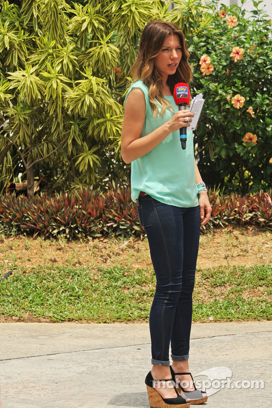 Federica Masolin, Sky F1 Italia Presenter at Malaysian GP