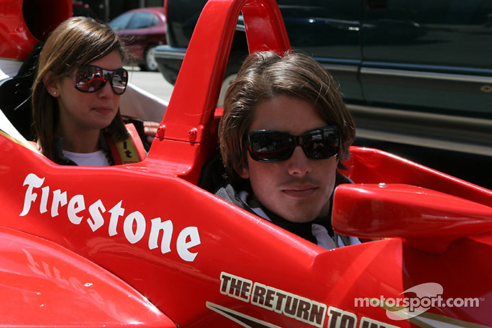 Jen+Lada+Sports Arie Luyendyk Jr. and sports reporter for Fox 6 Milwaukee Jen Lada as ...