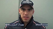 Pastor Maldonado previews the Chinese GP by answering Twitter questions @WilliamsF1Team Pastor Maldonado previews the Chinese GP by answering Twitter questions @WilliamsF1Team