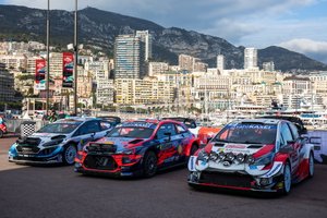 Esapekka Lappi, Janne Ferm, M-Sport Ford WRT Ford Fiesta WRC, Ott Tänak, Martin Järveoja, Hyundai Motorsport Hyundai i20 Coupe WRC, Sébastien Ogier, Julien Ingrassia, Toyota Gazoo Racing WRT Toyota Yaris WRC