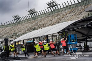 Preparativos para la F1 en el Autódromo Hermanos Rodríguez