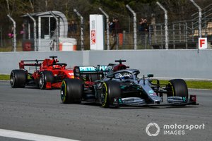 Valtteri Bottas, Mercedes F1 W11, Charles Leclerc, Ferrari SF1000