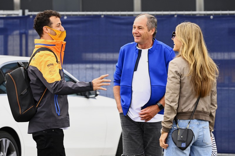 Daniel Ricciardo Gerhard Berger McLaren McLaren F1 ~Daniel Ricciardo (McLaren) und Gerhard Berger ~