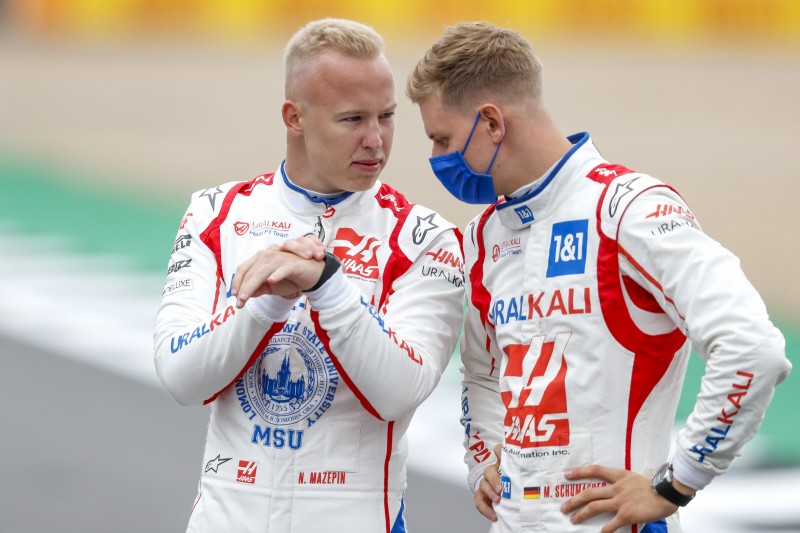 Nikita Masepin Mick Schumacher Haas Haas F1 ~Nikita Masepin (Haas) und Mick Schumacher (Haas) ~ 