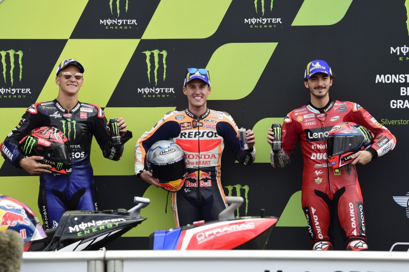 Pol Espargaro Francesco Bagnaia Fabio Quartararo Honda Honda MotoGPDucati Ducati Superbike ~Pol Espargaro (Honda), Francesco Bagnaia (Ducati) und Fabio Quartararo (Yamaha) ~