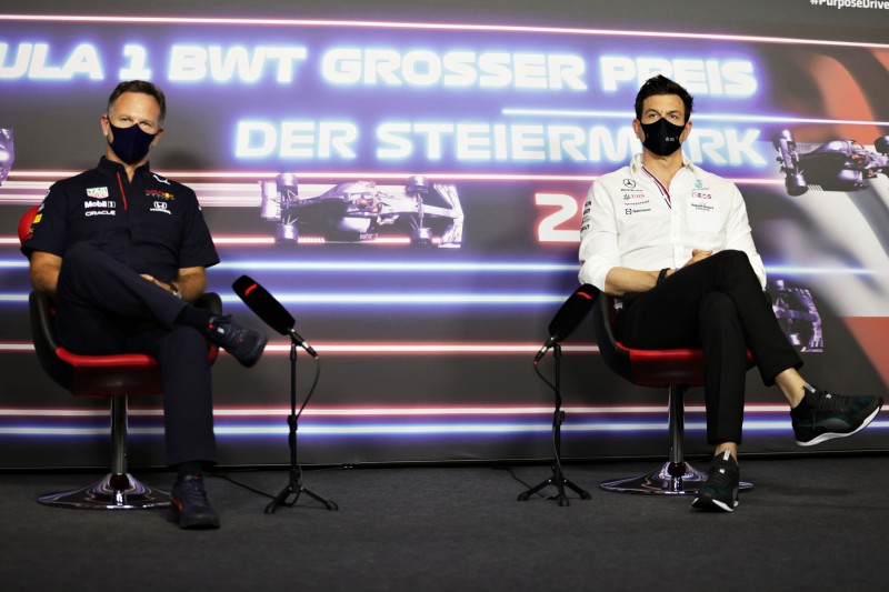 Christian Horner Toto Wolff Red Bull Red Bull F1 ~Christian Horner und Toto Wolff ~
