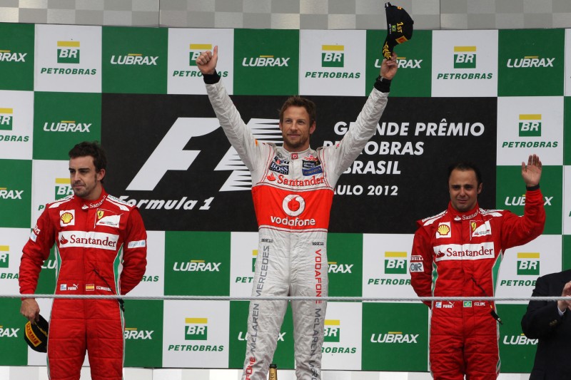 Fernando Alonso Jenson Button Felipe Massa Ferrari Scuderia Ferrari Mission Winnow F1McLaren McLaren F1 Team F1 ~Fernando Alonso, Jenson Button und Felipe Massa ~