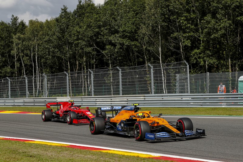 Lando Norris Charles Leclerc Ferrari Ferrari F1McLaren McLaren F1 ~Lando Norris (McLaren) und Charles Leclerc (Ferrari) ~