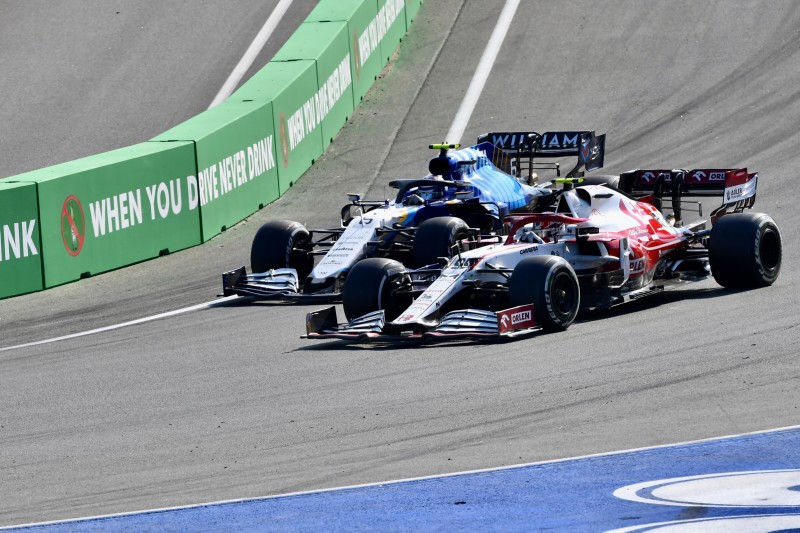 Antonio Giovinazzi Nicholas Latifi Williams Williams F1 ~Antonio Giovinazzi (Alfa Romeo) und Nicholas Latifi (Williams) ~ 