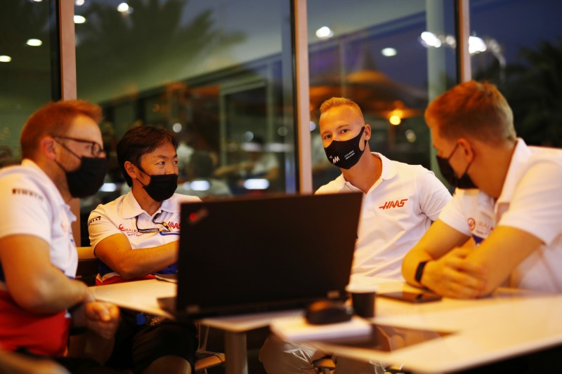 Nikita Masepin Mick Schumacher Haas Haas F1 ~Nikita Masepin (Haas) und Mick Schumacher (Haas) ~
