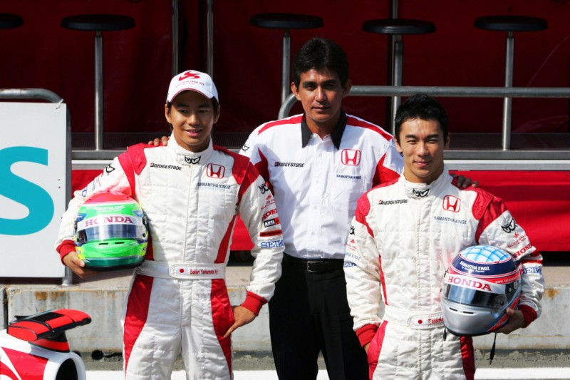 Sakon Yamamoto Aguri Suzuki Takuma Sato ~Sakon Yamamoto, Aguri Suzuki und Takuma Sato ~