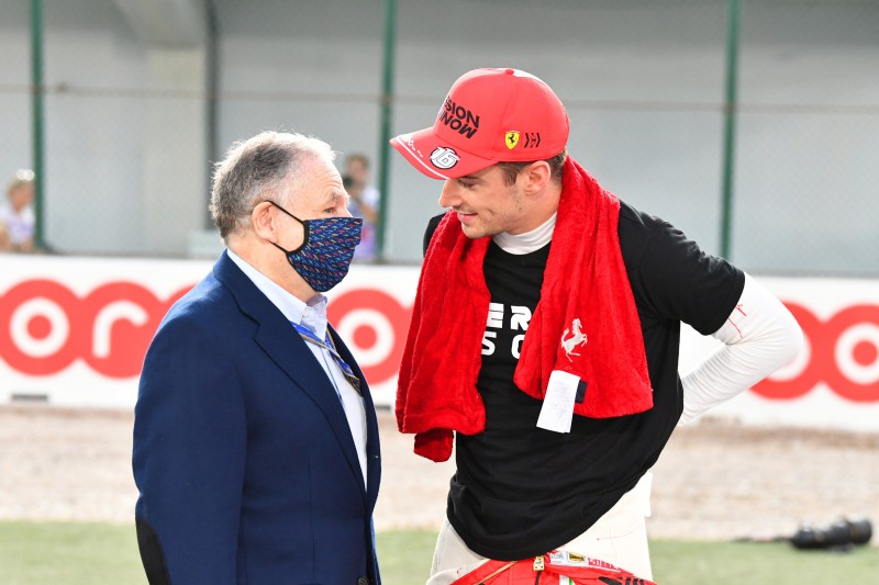 Jean Todt Charles Leclerc Ferrari Ferrari F1 ~Jean Todt und Charles Leclerc (Ferrari) ~