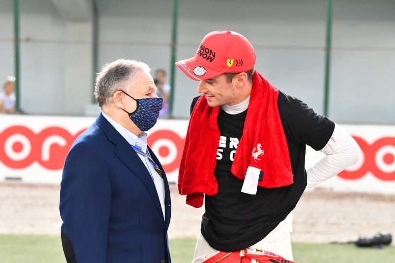 Jean Todt Charles Leclerc Ferrari Ferrari F1 ~Jean Todt und Charles Leclerc (Ferrari) ~ 