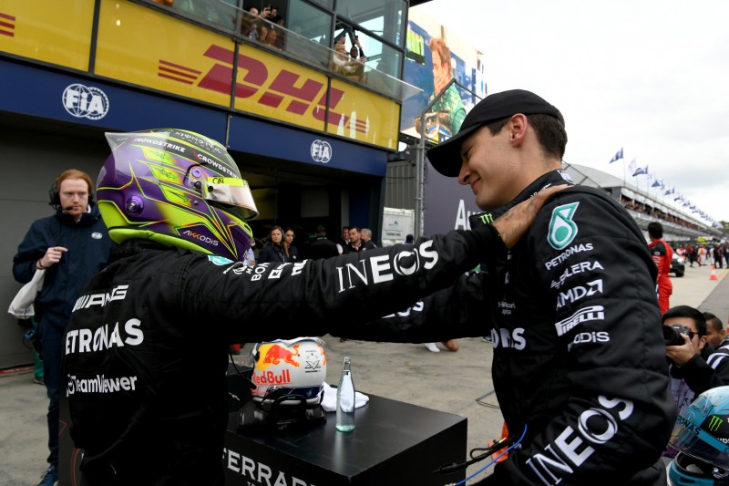 Lewis Hamilton George Russell Mercedes Mercedes F1 ~Lewis Hamilton (Mercedes) und George Russell (Mercedes) ~ 