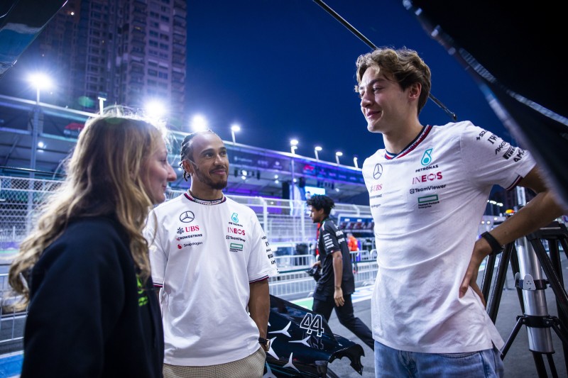 Lewis Hamilton George Russell Prema Prema Racing F3Mercedes Mercedes F1 ~Lewis Hamilton (Mercedes) und George Russell (Mercedes) ~ 