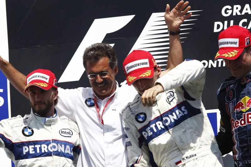 Nick Heidfeld Mario Theissen Robert Kubica David Coulthard Alfa Romeo Alfa Romeo F1Red Bull Red Bull F1Renault Renault F1 ~Nick Heidfeld, Mario Theissen, Robert Kubica und David Coulthard ~ 