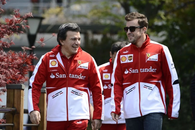 Ferrari Scuderia Ferrari F1 Fabrizio Borra und Fernando Alonso (Ferrari)    