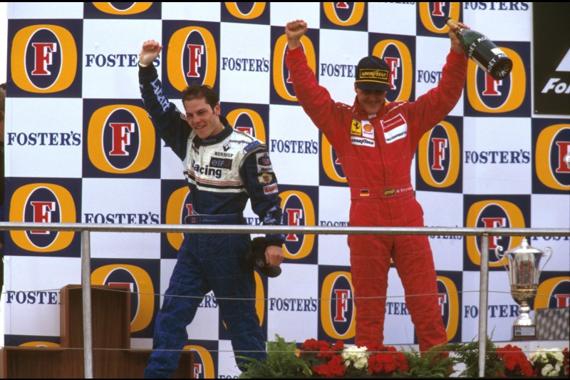 Jacques Villeneuve Michael Schumacher Ferrari Scuderia Ferrari F1Williams Williams Martini Racing F1 ~Jacques Villeneuve und Michael Schumacher ~ 