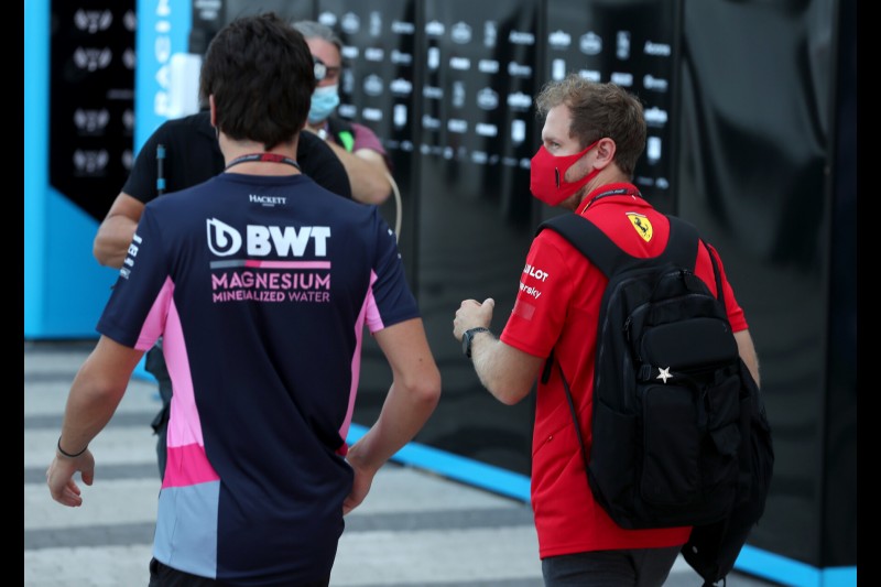 Sebastian Vettel Lance Stroll Ferrari Ferrari F1Racing Point Racing Point F1 ~Sebastian Vettel (Ferrari) und Lance Stroll (Racing Point) ~