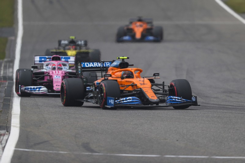 Lando Norris Sergio Perez McLaren McLaren F1Racing Point Racing Point F1 ~Lando Norris (McLaren) und Sergio Perez (Racing Point) ~ 