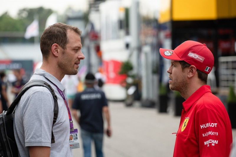 Alexander Wurz Sebastian Vettel Ferrari Scuderia Ferrari Mission Winnow F1 ~Alexander Wurz und Sebastian Vettel (Ferrari) ~