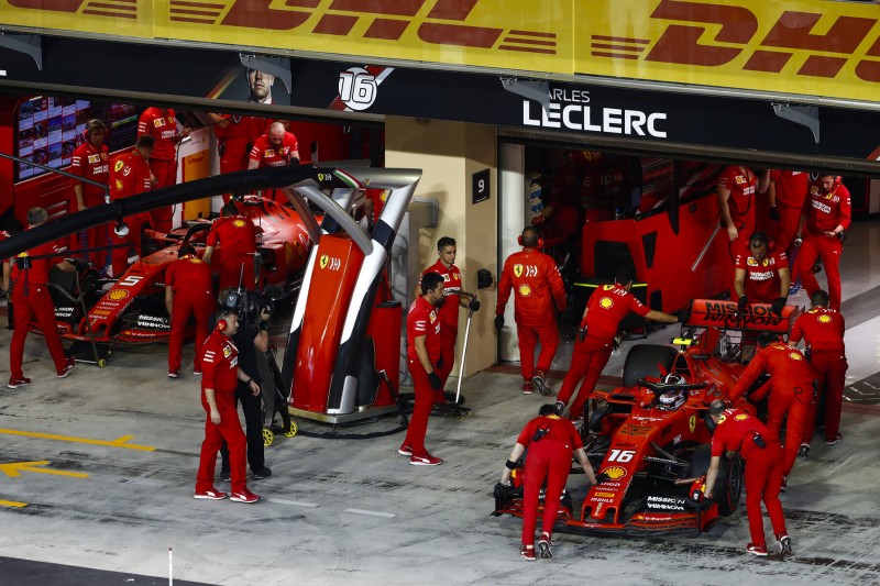 Sebastian Vettel Charles Leclerc Ferrari Scuderia Ferrari F1 ~Sebastian Vettel (Ferrari) und Charles Leclerc (Ferrari) ~