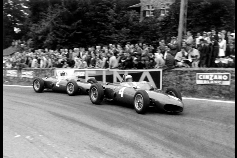 Ferrari Scuderia Ferrari F1 ~Phil Hill und Wolfgang Graf Berghe von Trips (beide Ferrari)~