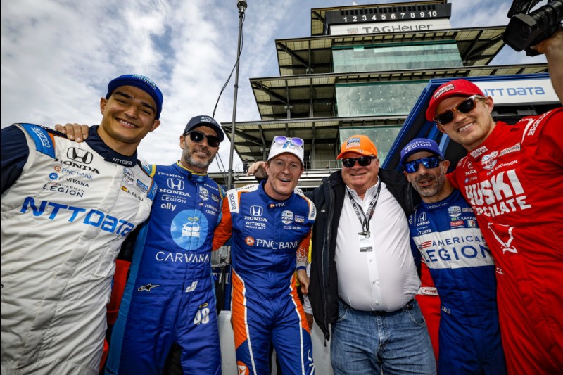 Alex Palou, Jimmie Johnson, Scott Dixon, Chip Ganassi, Tony Kanaan, Marcus Ericsson