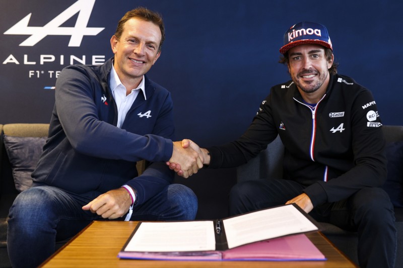 Alpine-CEO Laurent Rossi, Fernando Alonso