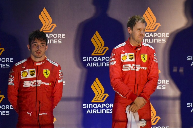 Charles Leclerc, Sebastian Vettel, Max Verstappen