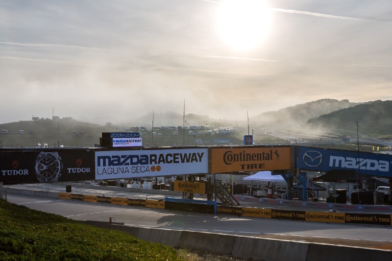 Nebel am Laguna Seca Raceway