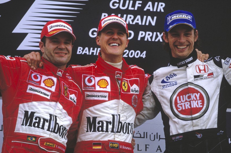 Michael Schumacher, Rubens Barrichello, Jenson Button