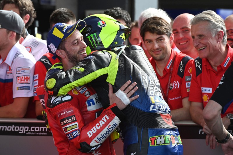 Andrea Dovizioso, Valentino Rossi