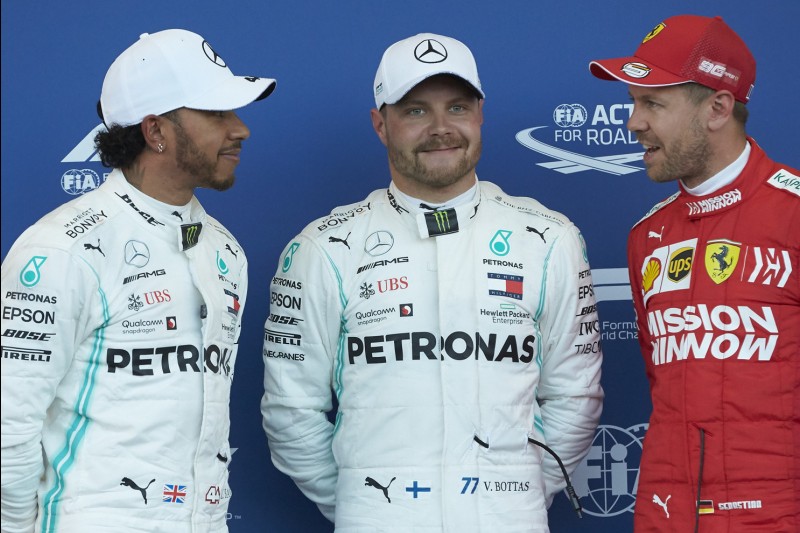 Lewis Hamilton, Valtteri Bottas, Sebastian Vettel