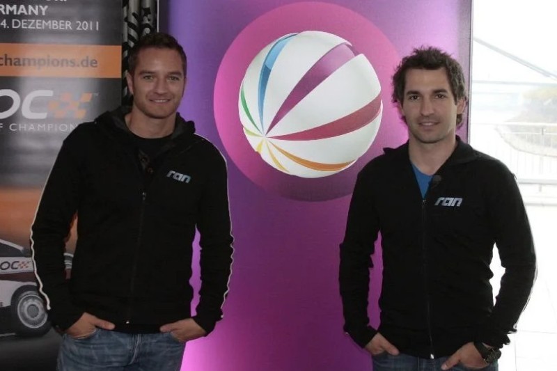 Alte Kumpels: Scheider und Glock, hier beim Race of Champions 2011