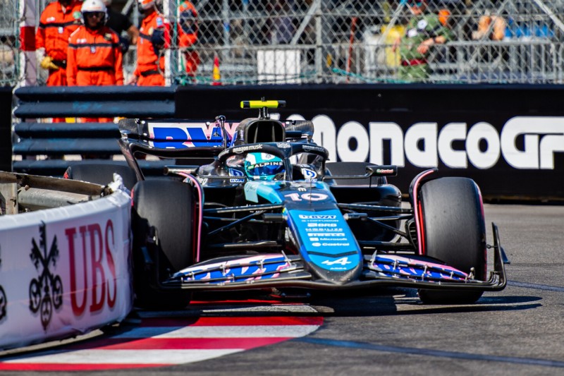 Pierre Gasly (Alpine A524) beim Formel-1-Rennen in Monaco 2024