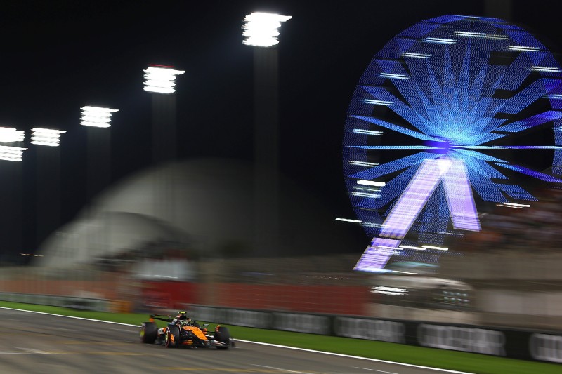 Das Glücksrad von Bahrain stoppte für Lando Norris nur auf Position sechs ...