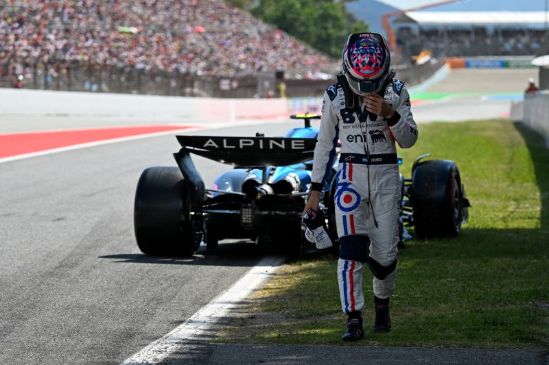 Franco Colapinto (Alpine A525) beim Formel-1-Rennen in Spanien 2025