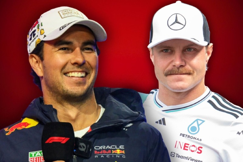 Fotomontage: Sergio Perez und Valtteri Bottas