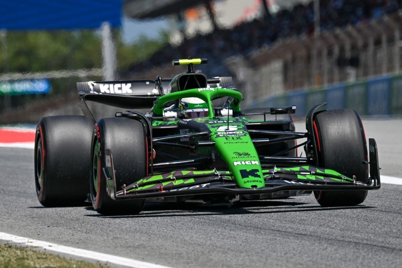 Gabriel Bortoleto (Sauber C45) beim Formel-1-Rennen in Spanien 2025